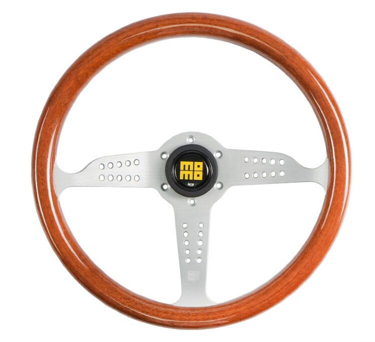 Руль MOMO Grand Prix style, серебро