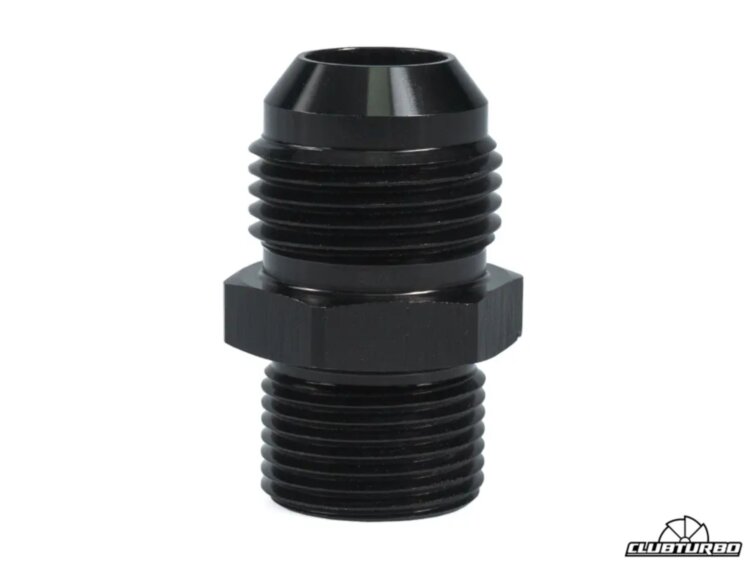 Фитинг переходник AN6 - M12x1,5 черный