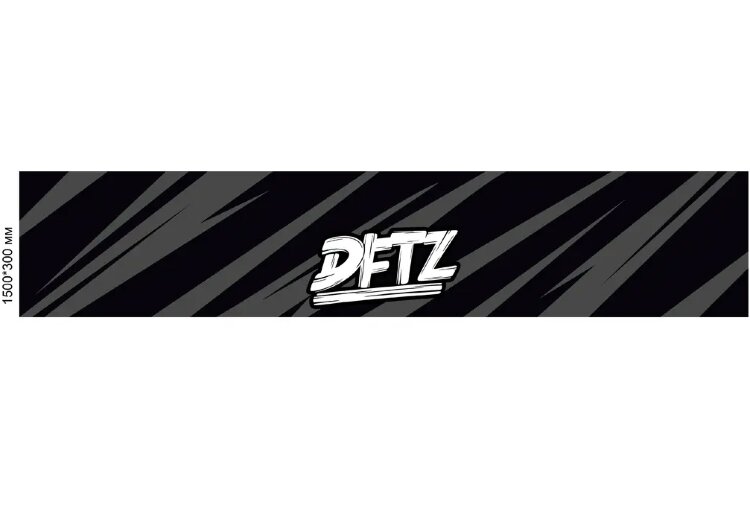 Наклейка DFTZ GP, на лобовое стекло