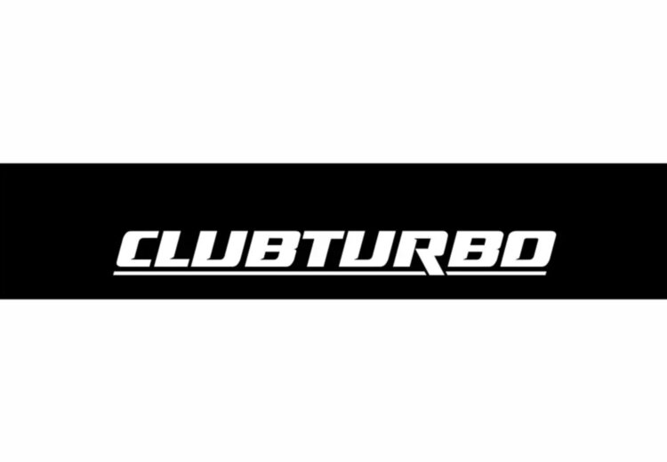 Наклейка Clubturbo new, на лобовое стекло