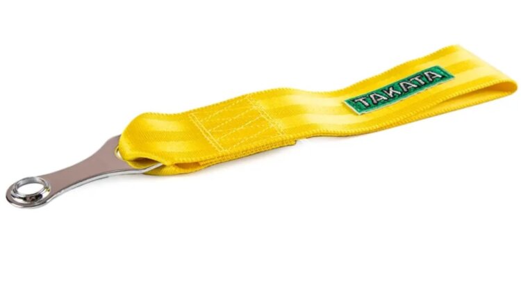 Петля буксировочная TAKATA, желтая